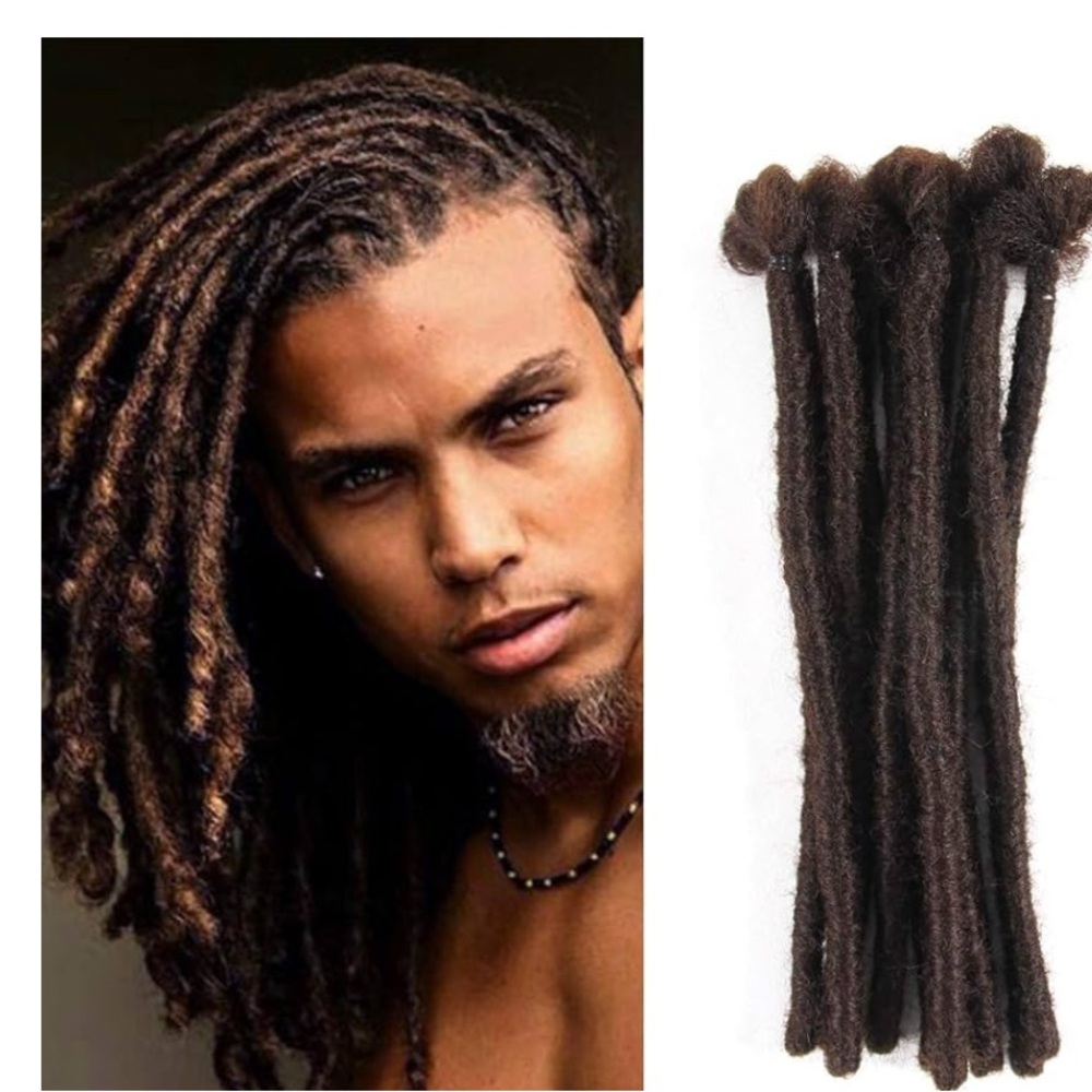 20 Dreadlock Extensions for Women/Men Strands 8 inch Reggae Braiding Hair